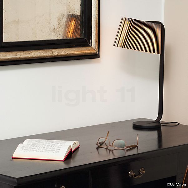 Secto Design Owalo 7020 Lampe de table LED noir, stratifié