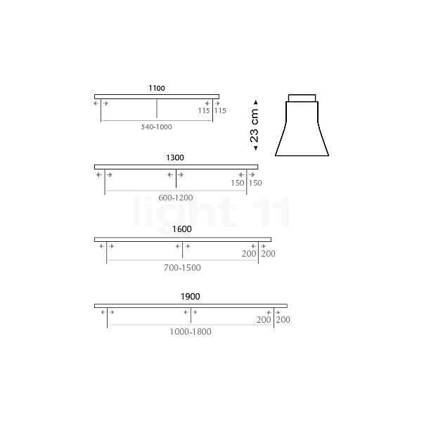 Secto Design Petite 4600 Pendant Light 3 lamps sketch