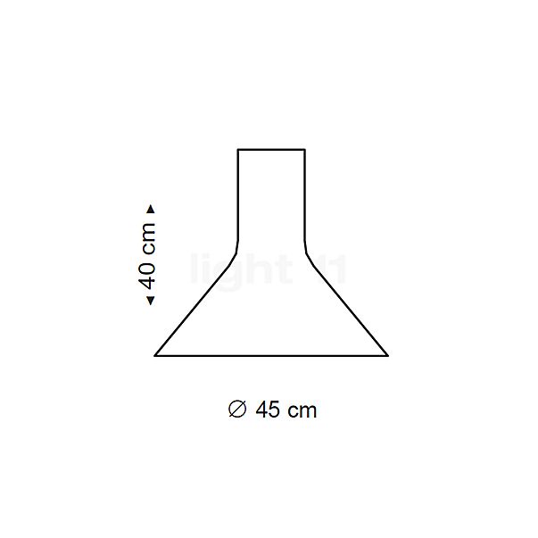 Secto Design Puncto 4203 Pendel walnuss, fineret/tekstilkabel hvid skitse