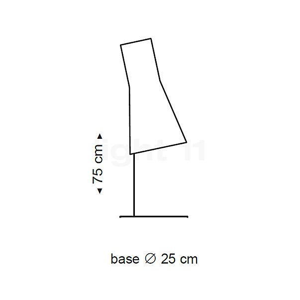 Secto Design Secto 4220 Tafellamp walnuss, fineer schets