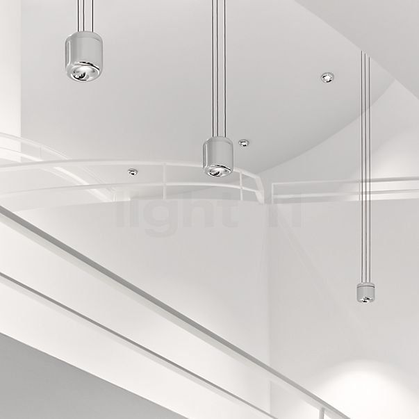 Serien Lighting Cavity Suspension LED aluminium brillant - 10 cm - 2.700 k - phase de gradateur