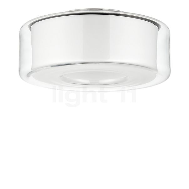 Serien Lighting Curling Plafondlamp LED glas - M - externe diffusor klaar wit/binnenste diffusor cilindrisch - 2.700 K