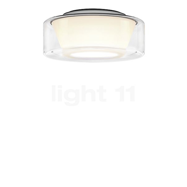 Serien Lighting Curling Plafonnier LED verre - S - diffuseur extérieur clair/diffuseur interne conique - dim to warm