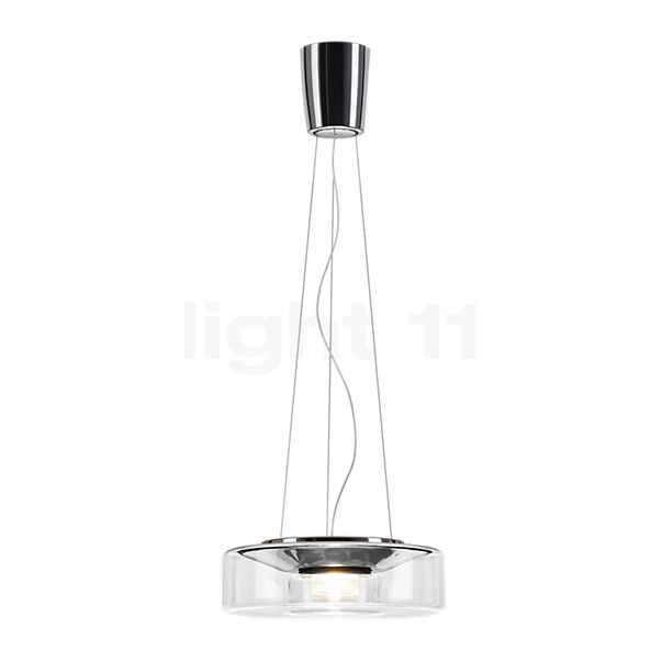 Serien Lighting Curling, lámpara de suspensión LED vidrio - L - difusor externo cristalino/difusor interior cilíndrico - 2.700 K