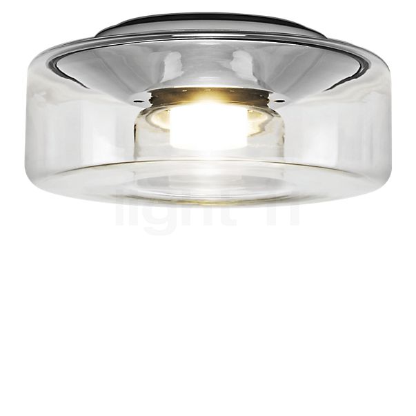 Serien Lighting Curling, lámpara de techo LED vidrio - L - difusor externo cristalino/con difusor interior - 2.700 K