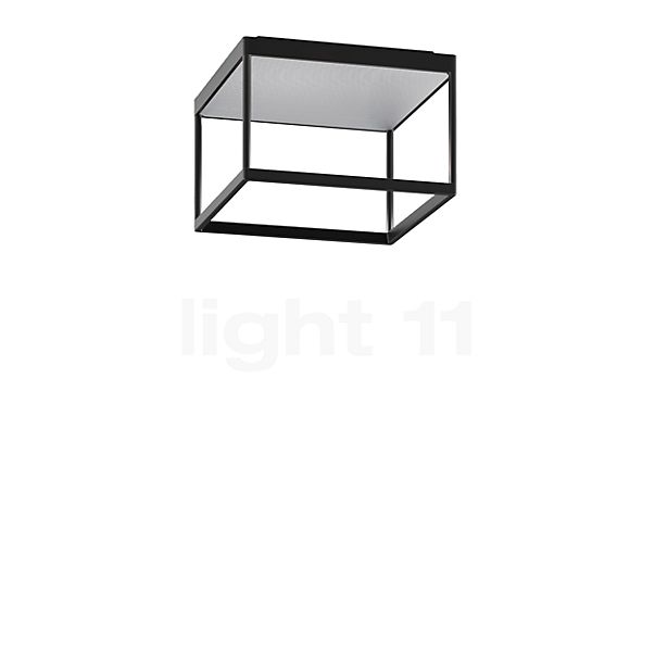 Serien Lighting Reflex² M Lampada da soffitto LED corpo nero/reflektor argento - 20 cm - 2.700 k - fase di dimmer