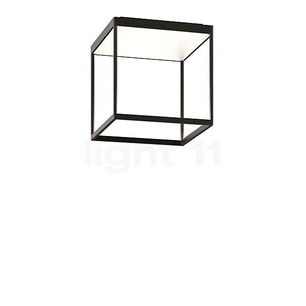 Serien Lighting Reflex² M, lámpara de techo LED cuerpo negro/reflektor blanco brillo - 30 cm - 2.700 k - dali
