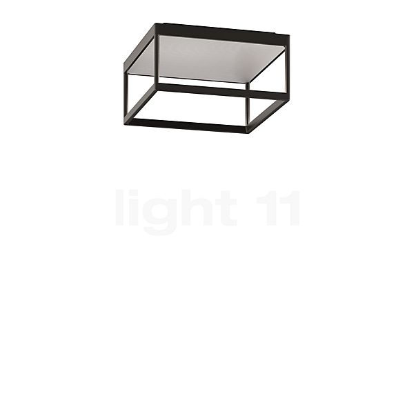 Serien Lighting Reflex² M, lámpara de techo LED cuerpo negro/reflektor plateado - 15 cm - 2.700 k - dali