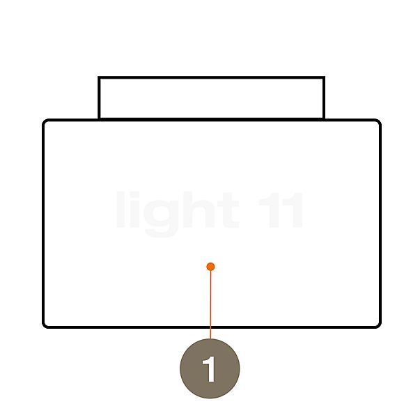 Serien Lighting Shade for Reef Ceiling Light - spare part