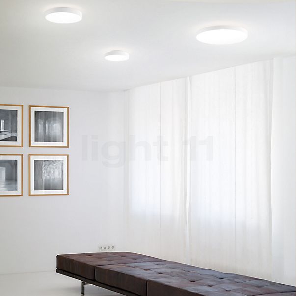 Serien Lighting Slice² Pi Deckenleuchte LED weiß - ø22,5 cm - 2.700 K - ohne Indirektanteil