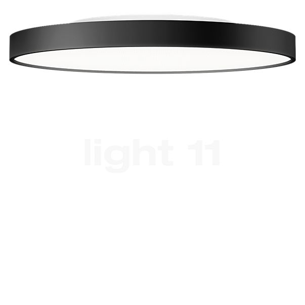 Serien Lighting Slice² Pi Plafonnier LED noir - ø33,5 cm - 2.700 k - sans part indirecte
