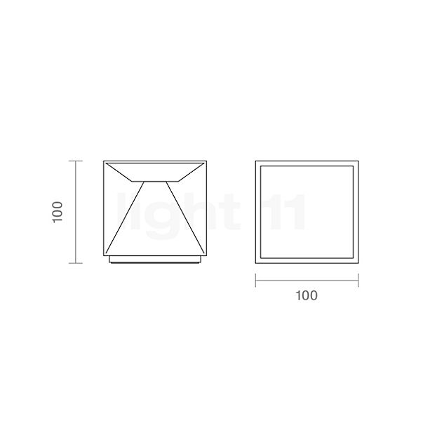 Sigor Nutalis Acculamp LED grijs - 10 cm schets