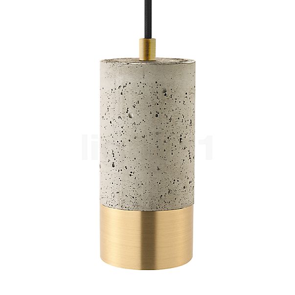 Sigor Upset Concrete Pendant Light concrete bright/ring gold