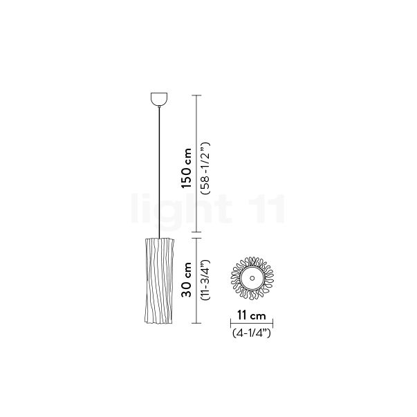 Slamp Accordéon Vertical Pendel prisme skitse