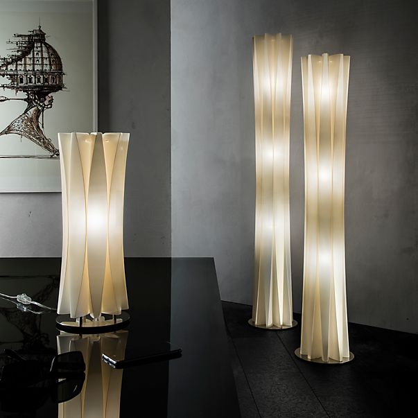 Slamp Bach Lampadaire doré, 184 cm