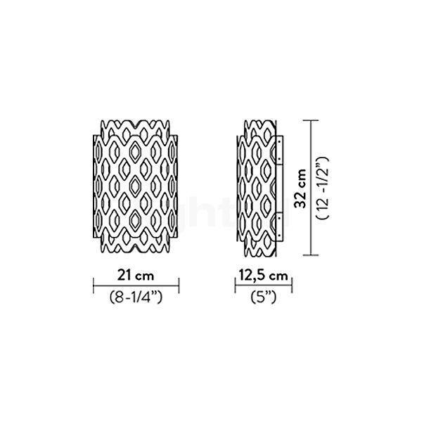 Slamp Charlotte Wall Light white sketch