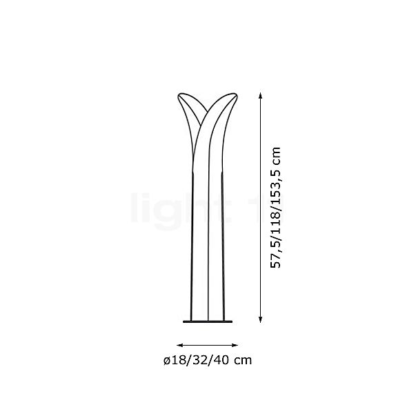 Slamp Las Palmas Floor Lamp extra large sketch