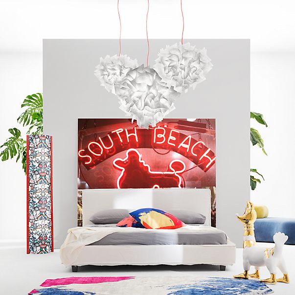 Slamp Veli Couture Pendelleuchte kabel rot - 42 cm