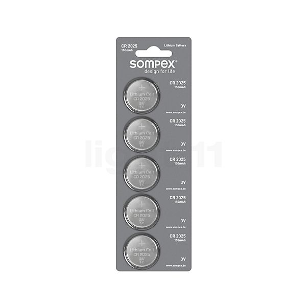 Sompex Batterier til Sompex Battery lamper Sæt med 5 CR2025 , udgående vare