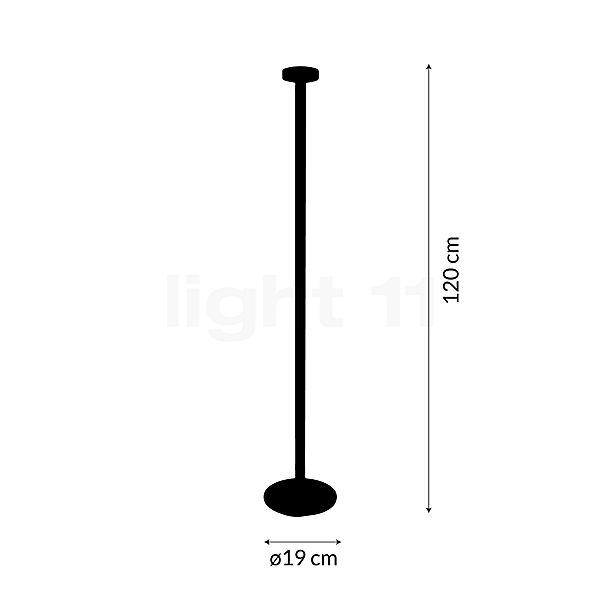 Sompex Boro Battery Floor Lamp LED anthracite sketch