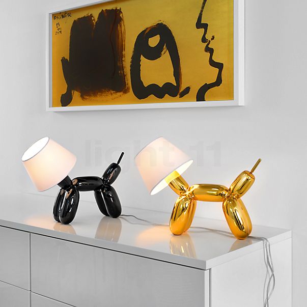 Sompex Doggy Bordlampe hvid/gold