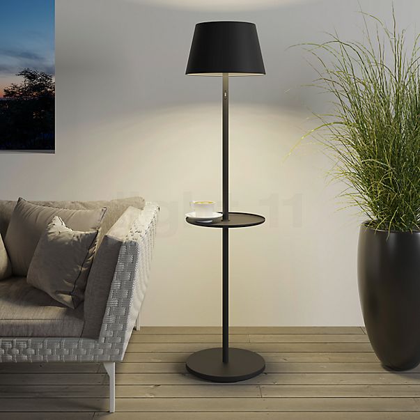 Sompex Garcon, lámpara recargable LED antracita