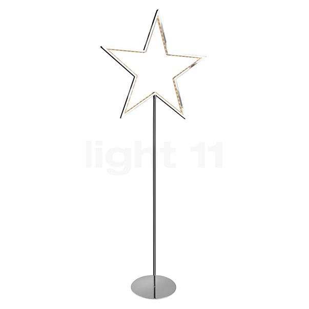 Sompex Lucy Gulvlampe LED krom - 130 cm , udgående vare