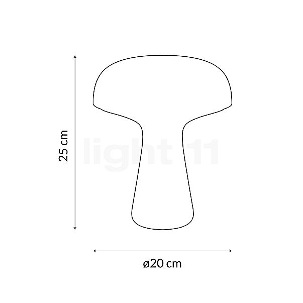 Sompex My Lampada ricaricabile LED antracite , articolo di fine serie - vista in sezione