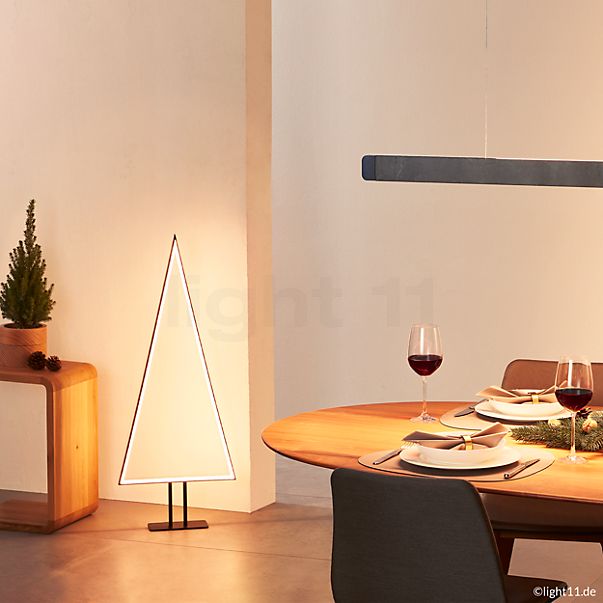 Sompex Pine Vloerlamp LED aluminium, 50 cm , uitloopartikelen