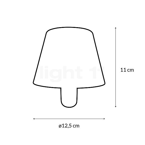 Sompex Top Battery Light LED claret sketch