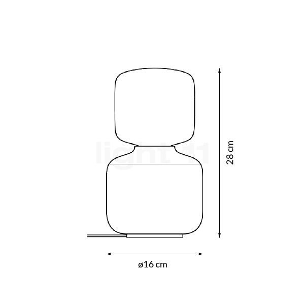 Tala Reflection Table Lamp Oblo sketch