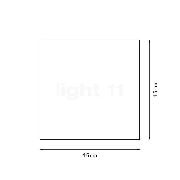 Tecnolumen Cubelight chrome - vue en coupe