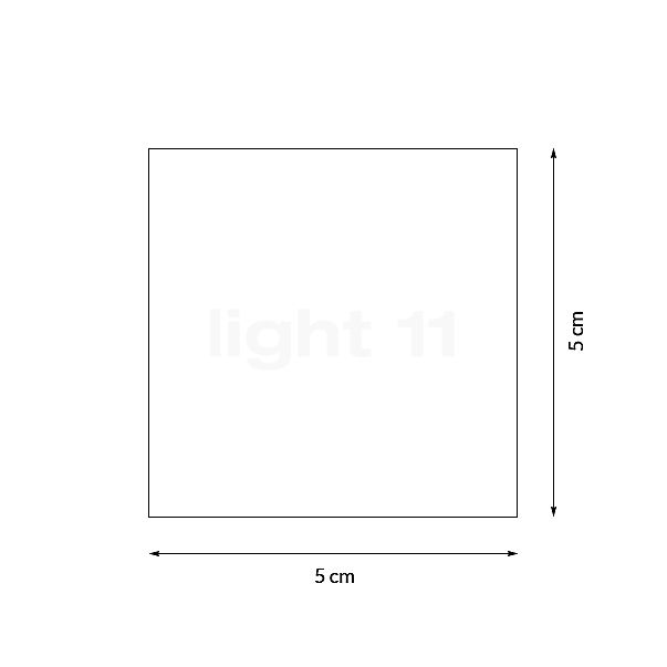 Tecnolumen Glass cube for Cubelight clear sketch