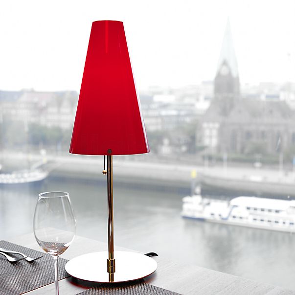 Tecnolumen TLWS Table lamp red - conical - 18 cm