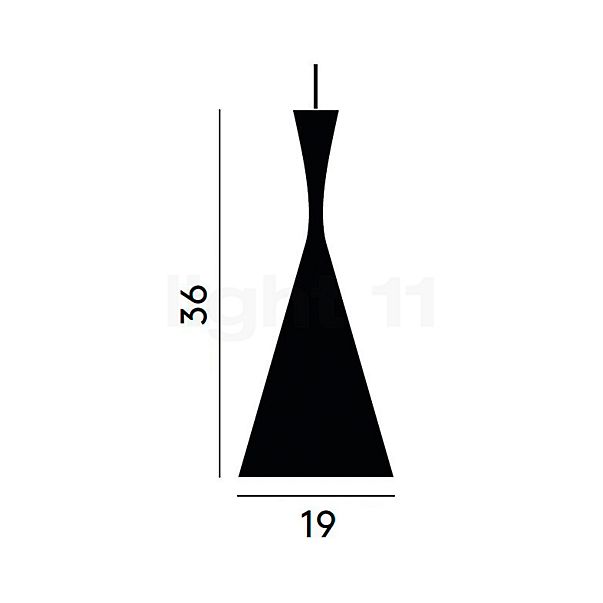 Buy Tom Dixon Beat Tall Pendant Light LED at light11.eu