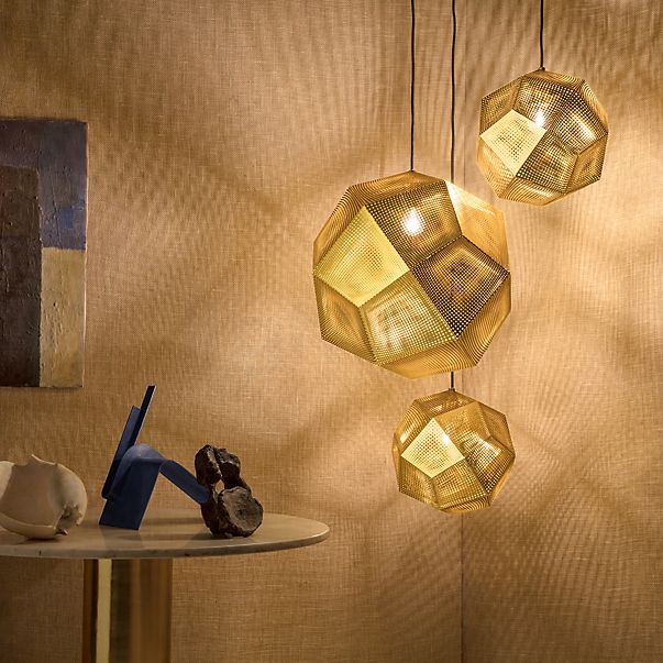 Tom Dixon Etch Hanglamp messing - ø32 cm , uitloopartikelen