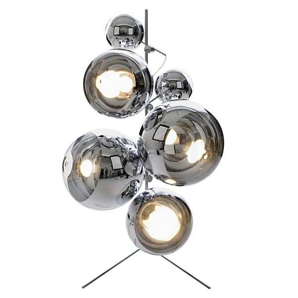 Tom Dixon Mirror Ball Gulvlampe LED 7-flammer sølv