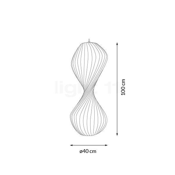 Tom Rossau TR32 Pendant Light fleece - white , discontinued product sketch