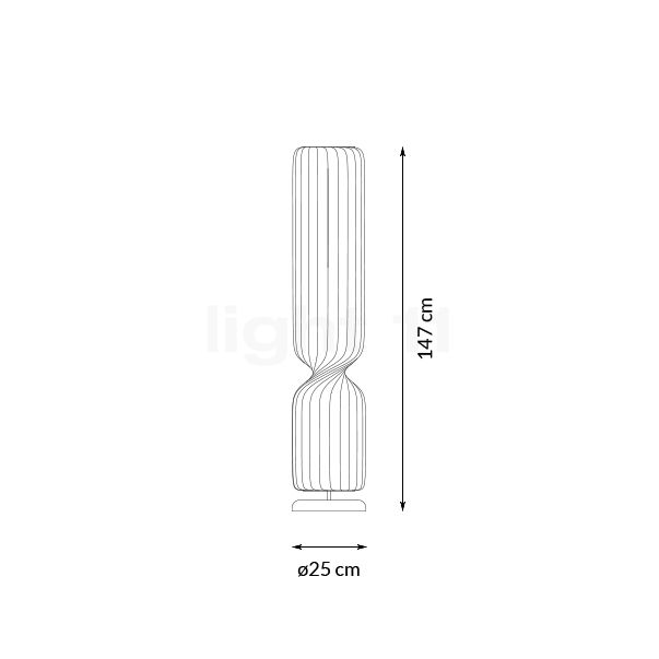 Tom Rossau TR41 Floor Lamp fleece - 147 cm sketch