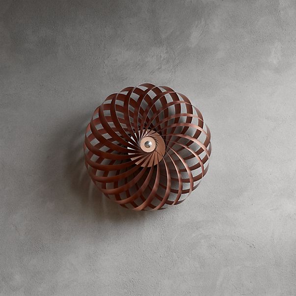 Tom Rossau TR5, lámpara de pared aluminio cepillado - cobre - 40 cm