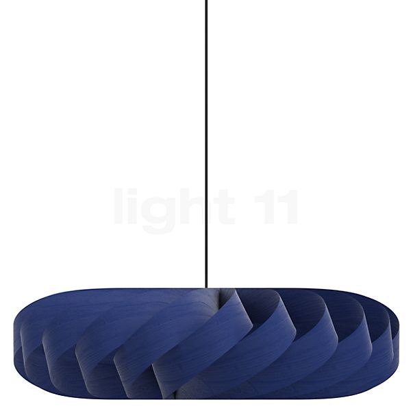 Tom Rossau TR5, lámpara de suspensión abedul - azul - 100 cm