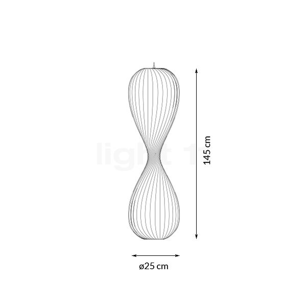 Tom Rossau TR7 Pendel birk - naturlig - 145 cm skitse