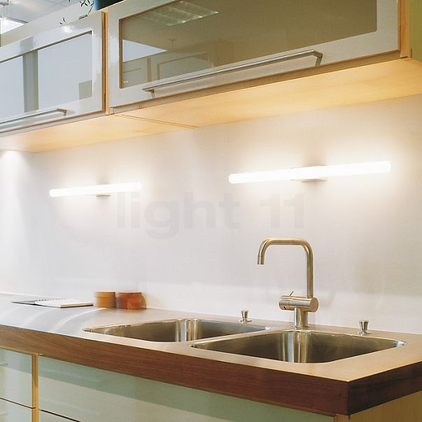 Top Light Lichtstange Væglampe overflademontering aluminium mat - uden pærer