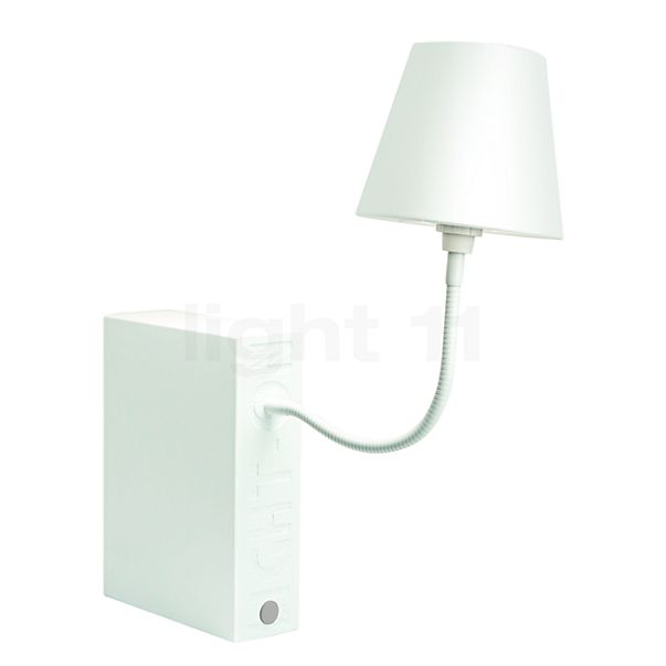 Top Light Light On Silk Bord-/Boglampe hvid mat