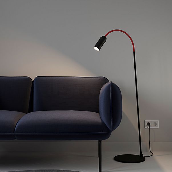 Top Light Neo! Floor Lamp LED brass/cable black