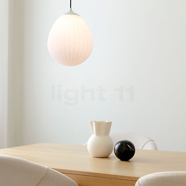 Umage Around the World, lámpara de suspensión cubierta latón/cable blanco - baldachin circular - 27 cm