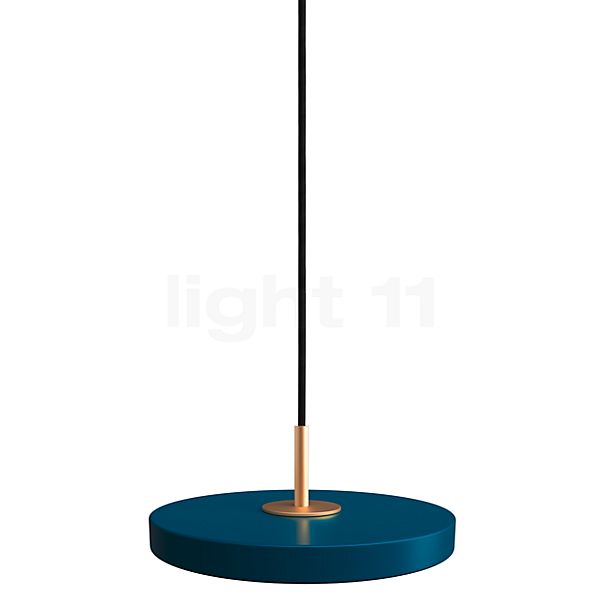 Umage Asteria Micro, lámpara de suspensión LED azul - Cover latón
