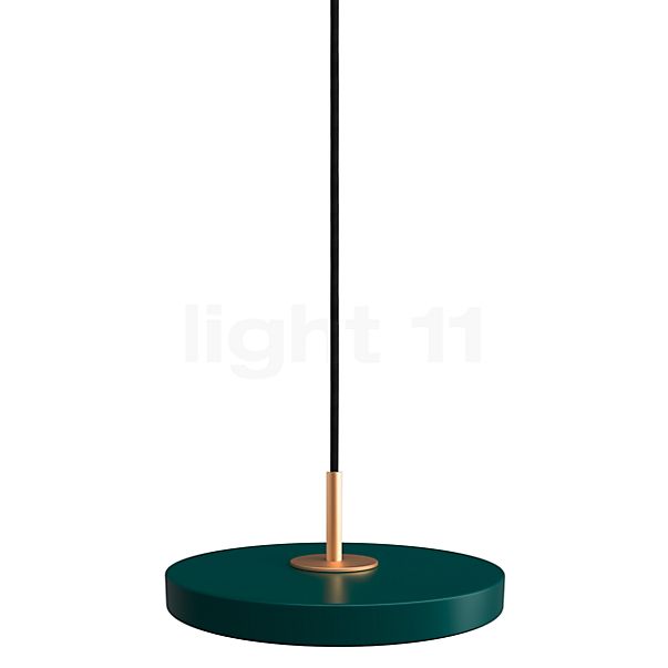 Umage Asteria Micro, lámpara de suspensión LED verde - Cover latón