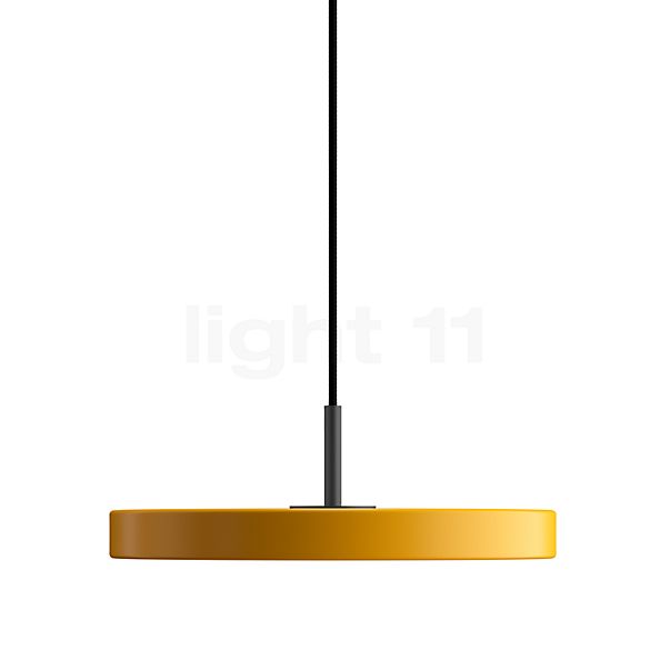 Umage Asteria Mini Hanglamp LED geel - Cover messing & zwart