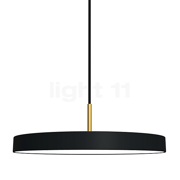 Umage Asteria, lámpara de suspensión LED negro - Cover latón